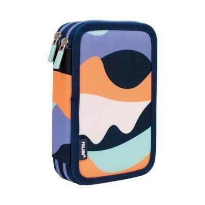 081264FNB Plumier 2 pisos con contenido serie The Fun, azul Milan