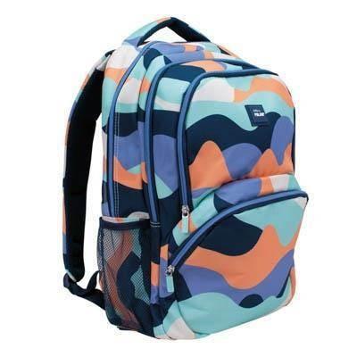 624604FNB Mochila escolar 4 cremalleras 48cm. serie The Fun, azul Milan