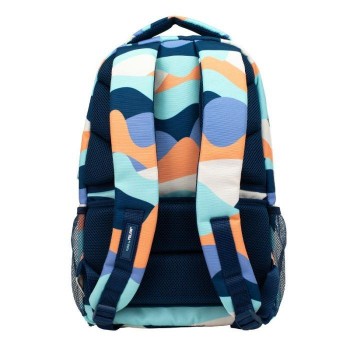 624604FNB Mochila escolar 4 cremalleras 48cm. serie The Fun, azul Milan