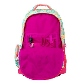 Trolley 6 cremalleras 52cm. serie especial Frutikis, verde y naranja Milan 625601FK