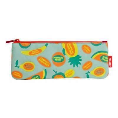 081118FK Portatodo pequeño plano serie especial Frutikis, verde y naranja Milan