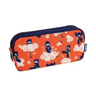 081135NJ Portatodo 3 cremalleras serie especial Ninjutsu, rojo Milan