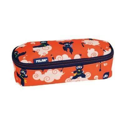 081130NJ Portatodo ovalado serie especial Ninjutsu, rojo Milan