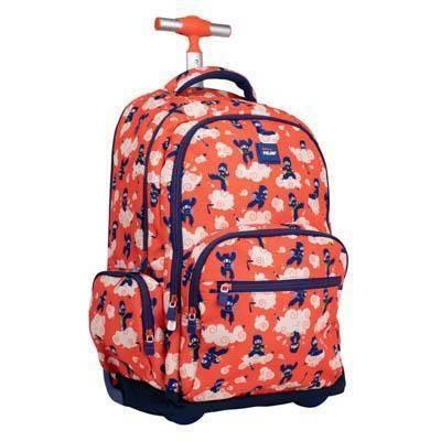 Trolley 6 cremalleras 52cm. serie especial Ninjutsu, rojo Milan 625601NJ