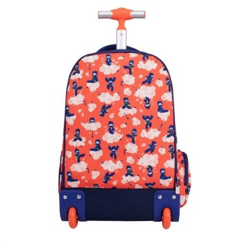 Trolley 6 cremalleras 52cm. serie especial Ninjutsu, rojo Milan 625601NJ
