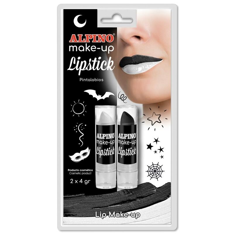 Maquillaje Alpino DL000179 pintalabios b/2 blanco y negro