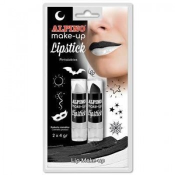 Maquillaje Alpino DL000179 pintalabios b/2 blanco y negro