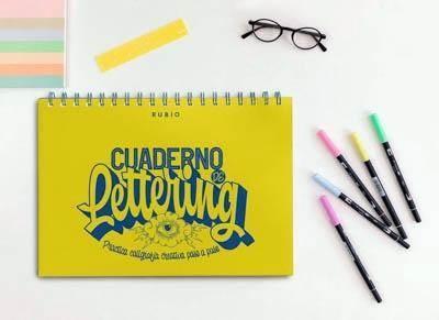 Cuaderno Rubio Lettering Practica caligrafía creativa paso a paso CUADLETT