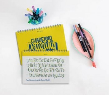 Cuaderno Rubio Lettering Practica caligrafía creativa paso a paso CUADLETT