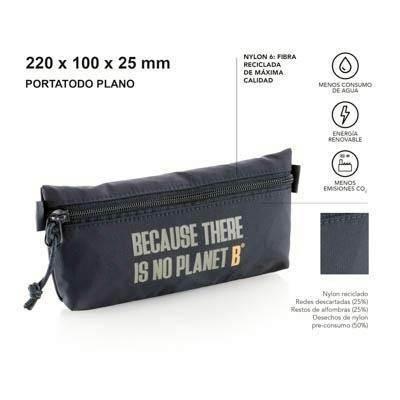 MR16325 PORTATODO PLANO RECICLADO MARINO ECOALF MIQUELRIUS