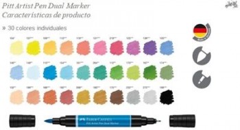 Rotulador Pitt Artist Pen Dual Marker 162146 azul esmalte