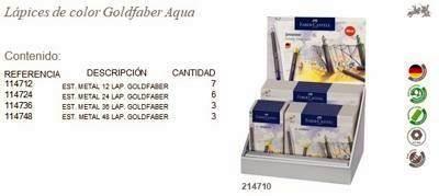 Expositor estuches lapices GoldFaber 214710 surtidos (caja 12, 24,36 y 48)