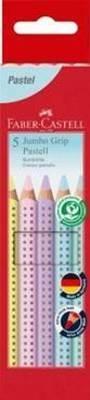 Lapiz Faber Castell 110991 color jumbo grip pastel caja 5 unidades