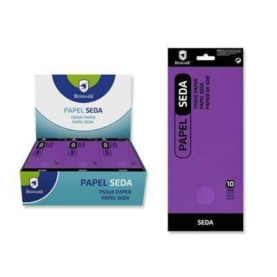 330994 PAPEL SEDA LISO MORADO BOLSA 10 HOJAS BISMARK
