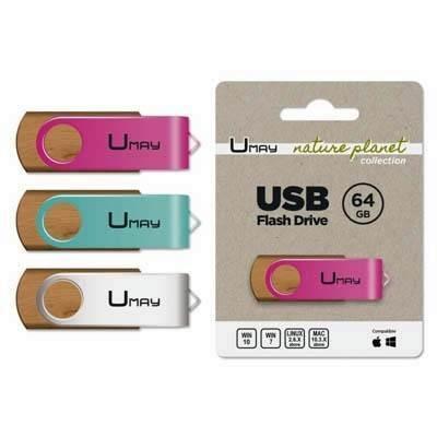 330950 PEN DRIVE USB 64GB SAVE NATURE PLANET UMAY