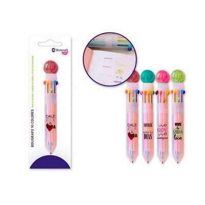 331335 BOLIGRAFO BOLA 10 COLORES BISMARK
