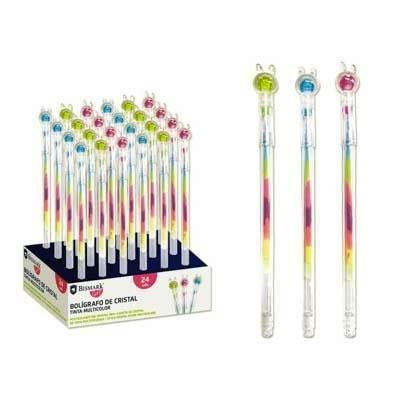331396 BOLIGRAFO CRISTAL TINTA MULTICOLOR RABBIT BISMARK
