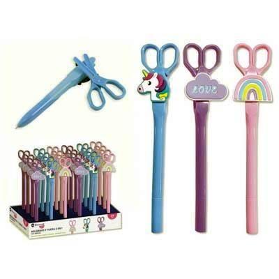 331389 BOLIGRAFO Y TIJERA 2 EN 1 C/ ADORNO BISMARK