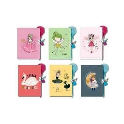 331251 DIARIO C/CANDADO Y BOLIGRAFO POMPOM FAIRY TALE BISMARK