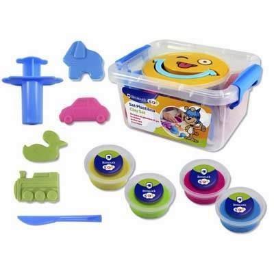 331477 PLASTILINA SMILE 12 COLORES + 7 UTENSILIOS BISMARK
