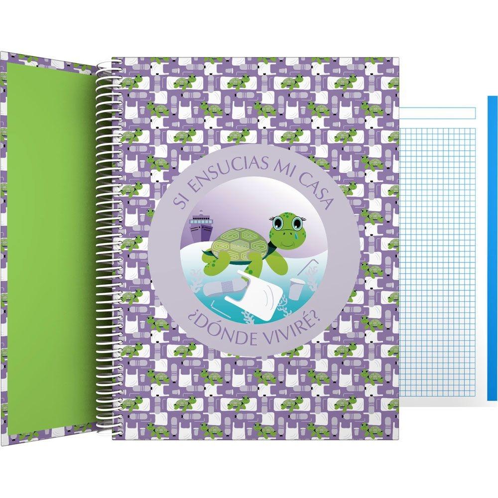 Forrado. Cuaderno Tapa Dura A4 TORTUGA 16502628 Grafoplas