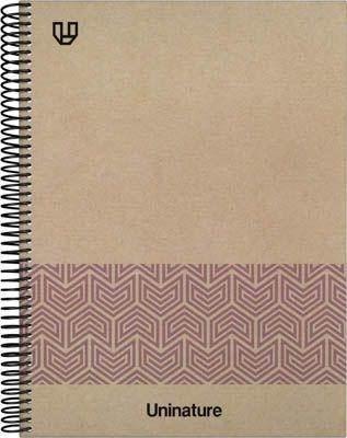 Cuaderno Tapa Dura A4 80H 4x4mm UniNature violeta 88500335 Grafoplas