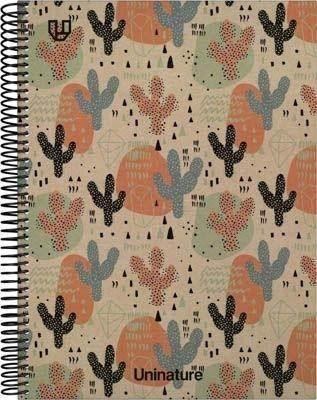 Cuaderno Tapa Dura A4 80H 4x4mm UniNature cactus 88528603 Grafoplas