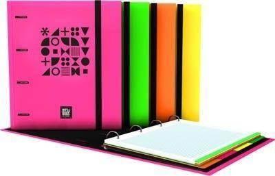 CarpeBook Forrado 4 anillas 35mmmm DIN-A4 B&B FLÚOR surtido 88103299 Grafoplas