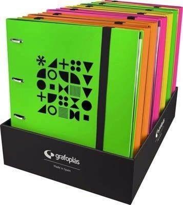 Expositor 12 Carpebook A4 Forrado B&B FLÚOR 70996104 Grafoplas