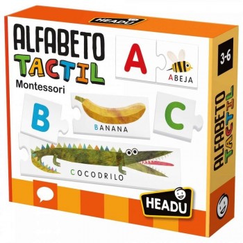 Juego Headu 1041744 Montessori touch ABC alfabeto 130012055