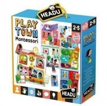 Juego Headu 130012215 puzzle play town montessori