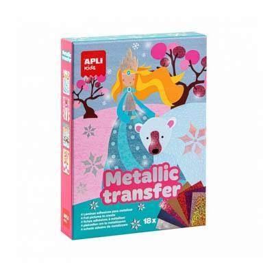 Juego metallic transfer princesas 4 unidades 15267 Apli
