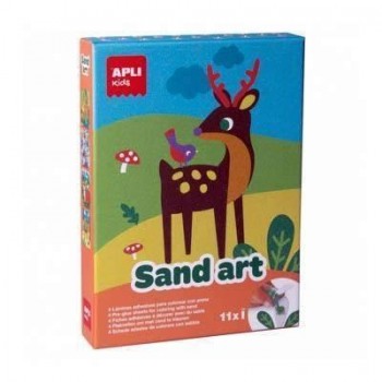 Juego sand art, colorea con arena 4 unidades 13749 Apli