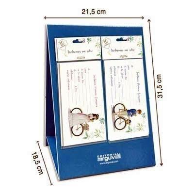 Expositor Arguval 47074 Invitacion comunion 60 blister de 10 unidades surtidas