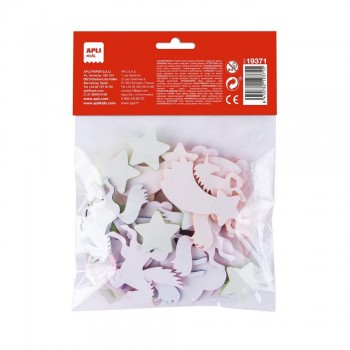 Goma eva Apli adhesivo Unicornios b/40 surtido 19371