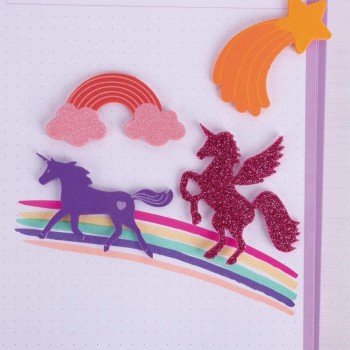 Goma eva Apli adhesivo Unicornios b/40 surtido 19371