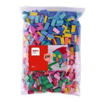 Mini ladrillos goma eva Apli B/700 surtido 18749