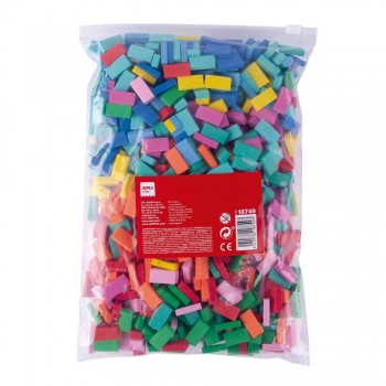 Mini ladrillos goma eva Apli B/700 surtido 18749