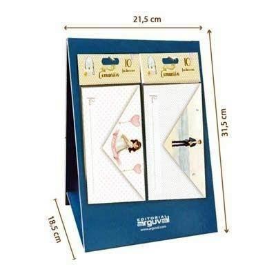 Expositor Arguval 47075 Invitacion comunion 60 blister de 10 unidades surtidas