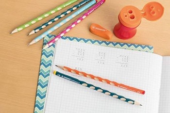 Lapices Stabilo 322/18-HB C/12 Diestro Easygraph azul nublado