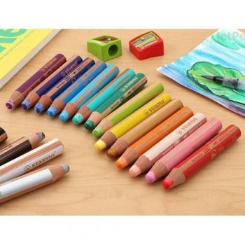 Lapiz Stabilo Woody 3 en 1 882/05-2  5uds. std. + sacapuntas