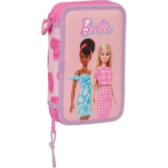 "PLUMIER DOBLE PQÑO 28 pcs BARBIE ""LOVE"" 412410854 SAFTA"