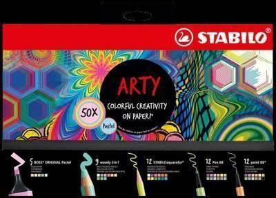 Set creativo Stabilo pastel 77/6-2-20 50 unidades surtido Arty Pastel Set