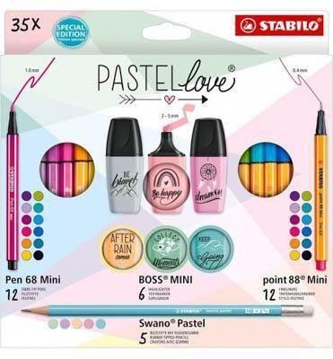 Set Stabilo Rotuladores 77/5-9-5 35 unidades surtido pastellove