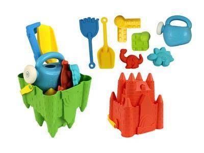 Set de playa cubos + palas 381027 7 unidades castillos PVC Bismark
