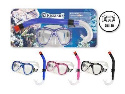 Conjunto buceo PVC adutlo coral 381208 Bismark