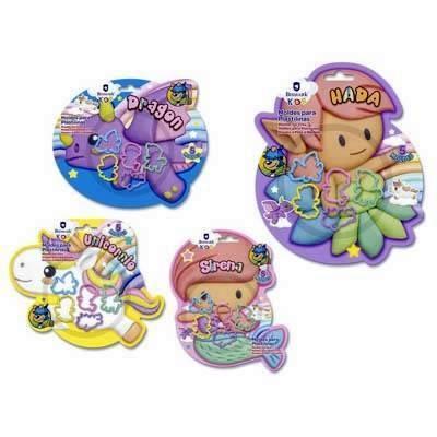 Moldes plastilina Hada Bismark 5 unidades 331386