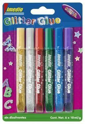 Pegamento de Imedio Glitter Glue Original BL/6 10ML.7001469