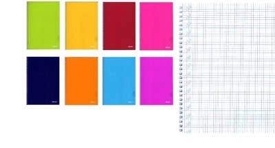 Bloc espiral Ancor 099317 cuarto tapa plastico surtido 80h 90g scriture 3mm