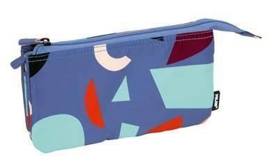 Portatodo 5 compartimentos serie especial FUN ANIMALS azul Milan 081133FAB